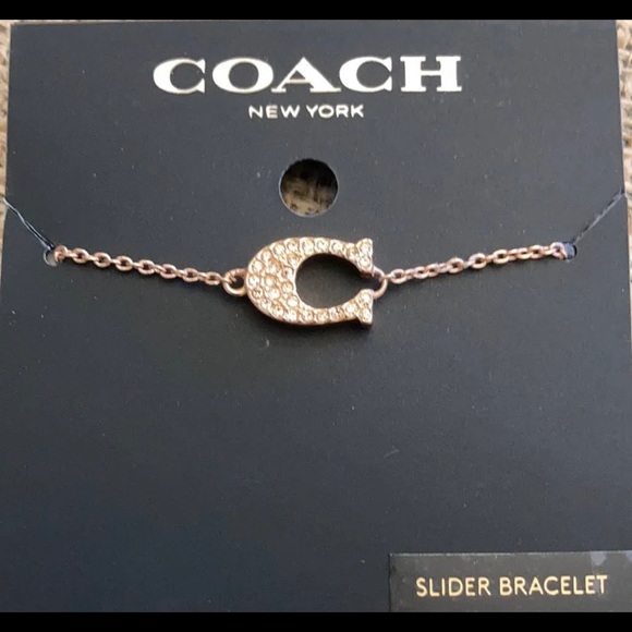 Coach Pave Signature Slider Bracelet NWT - Picture 3 of 5